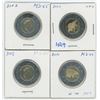 Image 1 : Canadian Twoonie Various Dates & Grades Lot of 4
