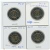 Image 1 : Canadian Twoonie Various Dates & Grades Lot of 4