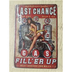 Repro tin sign