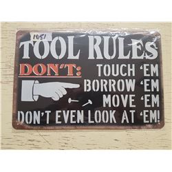Repro tin sign