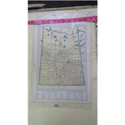Map of Saskatchewan and Manitoba