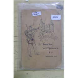 French Soldier 21 Batallion of Chasseuses Booklet of Brief History