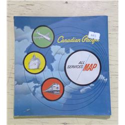 Map Canadian Pacific Railway 1970