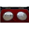 Image 4 : Canada and PR of China Box set of 5$ and 10 Year Silver Coins 1998