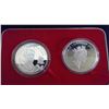 Image 7 : Canada and PR of China Box set of 5$ and 10 Year Silver Coins 1998