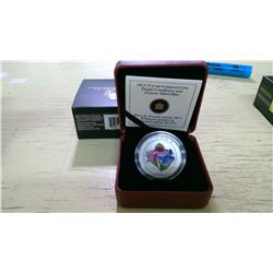 Canada 2013 25cent pc. Purple Coneflower Eastern Tailed Blue