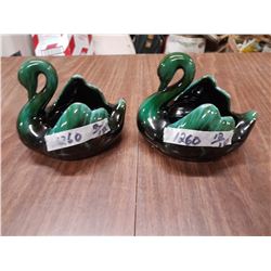 Pair Blue Mountain Swans