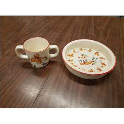 Baby Bowl & Cup ( Made In England)