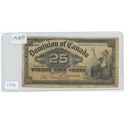1900 Canadian 25c Dominion of Canada