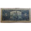 Image 2 : 1937 Canadian $5 Bill Bank of Canada