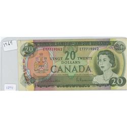 1969 Canadian $20 Bill Bank of Canada