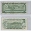 Image 2 : Canadian $1 Bills 1954, 1973  Lot of 2