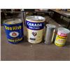 Image 1 : LOT OF TINS (BEE HIVE CORNSYRUP, CANADA CORN STARCH, FLEISCHMANNS)