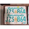 Image 1 : TWO SASKATCHEWAN LICENSE PLATES