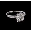 Image 1 : 1.08 ctw Diamond Ring - 14KT White Gold