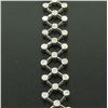Image 5 : 14kt White Gold 0.90 ctw Diamond Open Trellis Bracelet