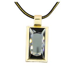 Chain Crystal Necklace - Plated