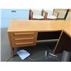 Image 10 : Wooden 2-Piece Desk w/ Drawers & Rolling Office Chair