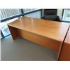 Image 3 : Wooden 2-Piece Desk w/ Drawers & Rolling Office Chair