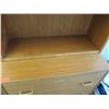 Image 3 : Tall Wooden Shelving Unit w/ 2 Drawer Cabinet