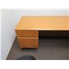 Image 7 : Wooden 2-Piece Desk w/ Drawers & Rolling Office Chair