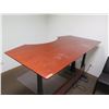 Image 2 : Linak Metal & Wood Desk, Adjustable Height