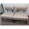 Image 1 : Qty 2 Reception Chairs w/ Upholstered Seat & Backrest