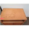 Image 2 : Side Table with 2-Door Wooden Cabinet