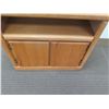 Image 3 : Side Table with 2-Door Wooden Cabinet