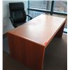 Image 1 : Wooden Desk w/ Drawers & Rolling Office Chair