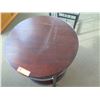 Image 2 : Wooden Round 3-Tier Side Table w/ Metal Frame