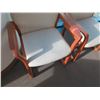 Image 5 : Qty 2 Wooden Armchairs w/ Upholstered Seat & Backrest