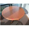 Image 2 : Round Wood Table w/ 4-Prong Base