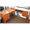 Image 1 : Wooden 2-Piece Desk w/ Drawers