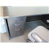 Image 9 : Wooden 'L' Shaped Desk w/ Drawers & Rolling Office Chair