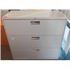 Image 1 : Metal 3-Drawer Lateral Filing Cabinet