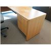 Image 3 : Wooden 'L' Shaped Desk w/ Drawers & Rolling Office Chair