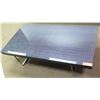 Image 1 : Minimlist Rectangular Coffee Table w/ Chrome Base