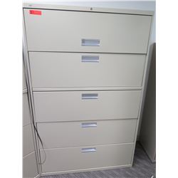 Metal 5-Drawer Lateral Filing Cabinet