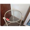 Image 2 : Low Round Glass-Top Table w/ Metal Base