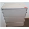 Image 1 : Metal 3-Drawer Lateral Filing Cabinet