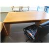 Image 8 : Wooden 2-Piece Desk w/ 2-Drawer File Cabinet & Rolling Office Chair