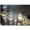 Image 1 : Misc Glassware: Candy Jars w/ Lids, Candle Holders, Parfait Glasses, etc