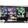 Image 1 : Black Pegboard Display w/ Lower Metal Shelves 235"x32"x85"H (Contents Not Included)