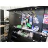 Image 2 : Black Pegboard Display w/ Lower Metal Shelves 235"x32"x85"H (Contents Not Included)
