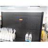 Image 2 : Black Pegboard Display w/ Lower Metal Shelves 48"x16"x85"H (Contents Not Included)
