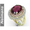 Image 1 : Neimans 4.00 ct Blue Sapphire Ring 14kt Gold USGL CERT