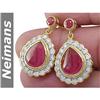 Image 1 : Classic 7.25 ct Certified Ruby & Diamond Ring 14kt Gold