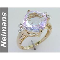 Vintage 2.25 ct Apatite & Diamond Ring 14kt Gold RARE