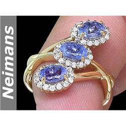 Men's Certified 22.50 ct Green Amethyst & Sapphire Ring